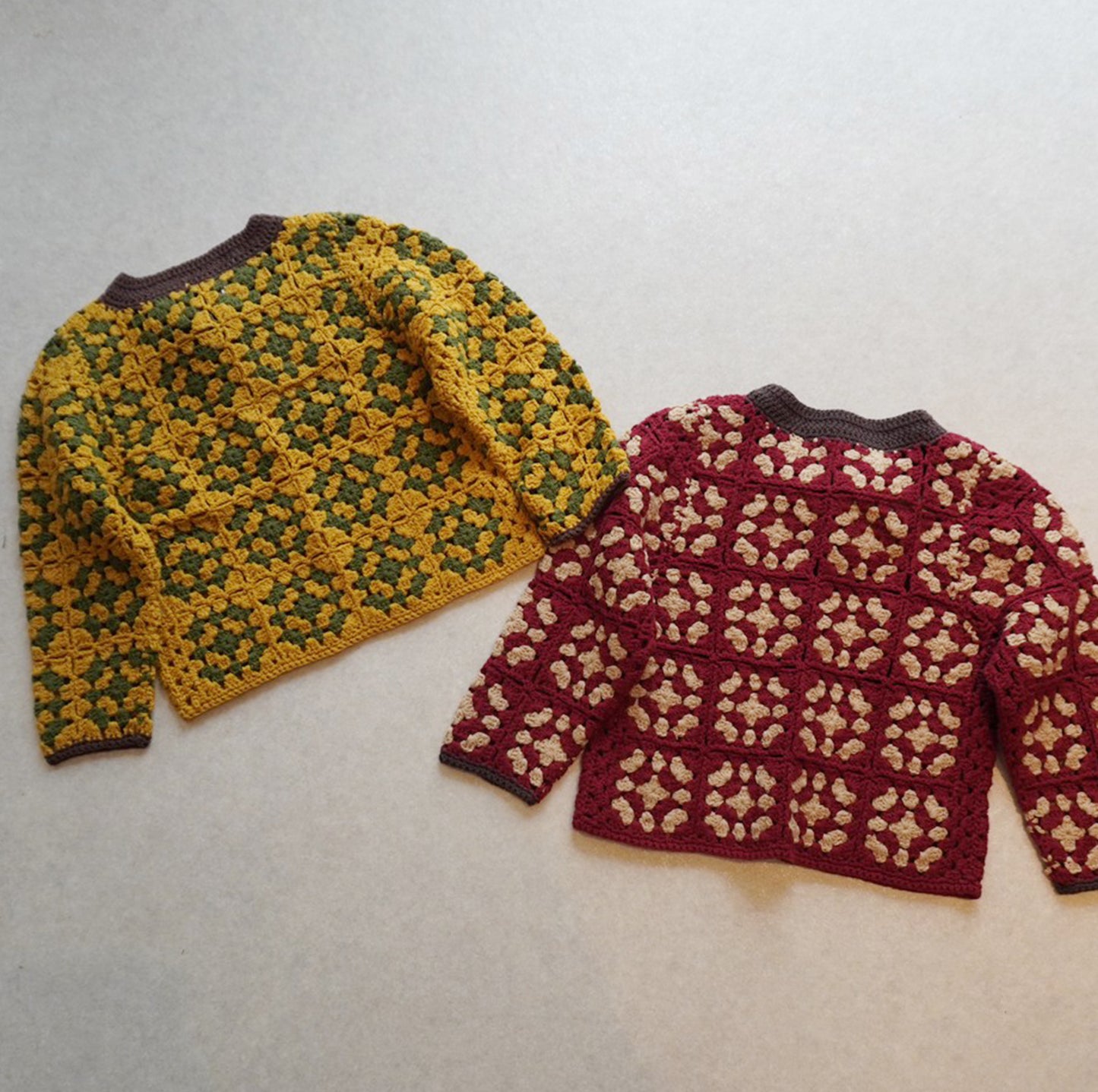 &pal - crochet knit cardigan<terracotta>