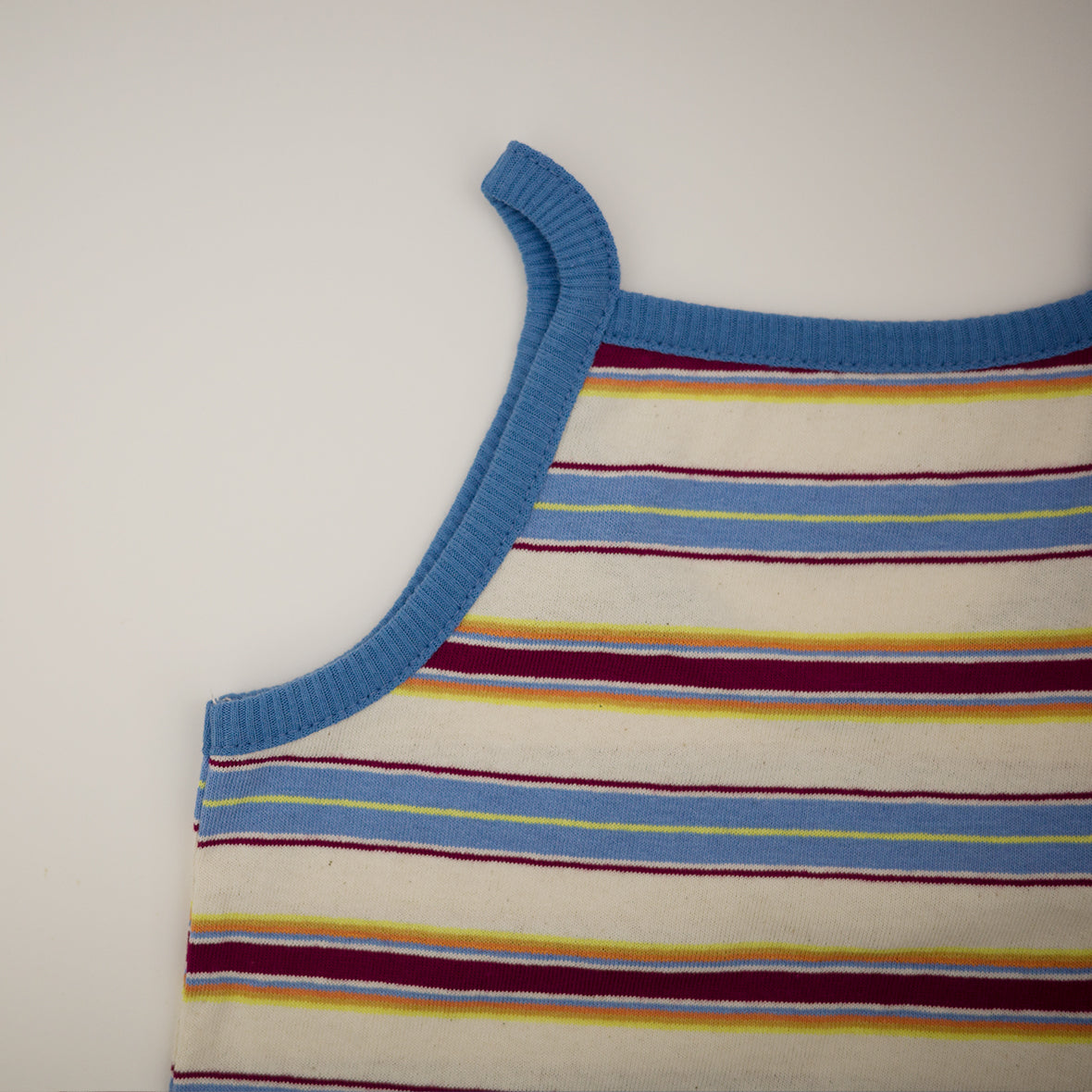 【30%OFF】&pal - multi border one-piece<blue>