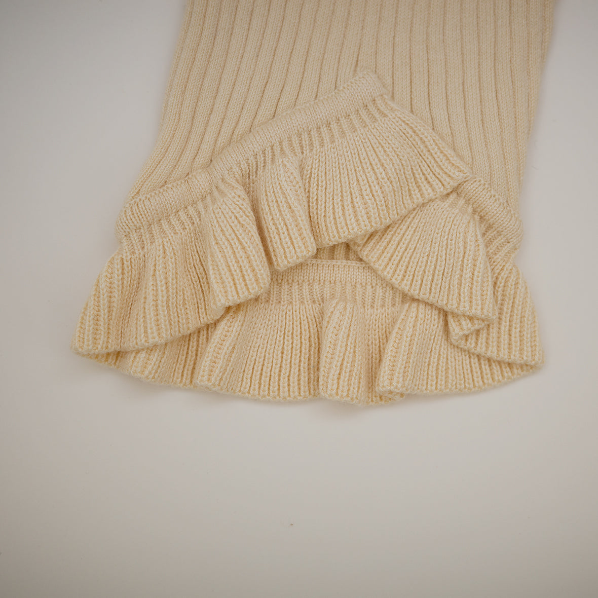 süß - Frilled Knit Unitard<ECRU>