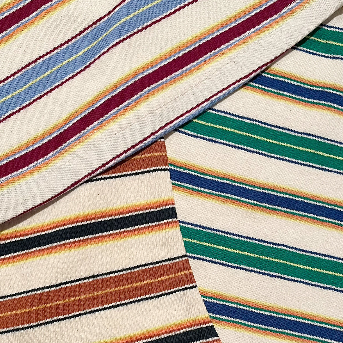 【30%OFF】&pal - multi border one-piece<brown>