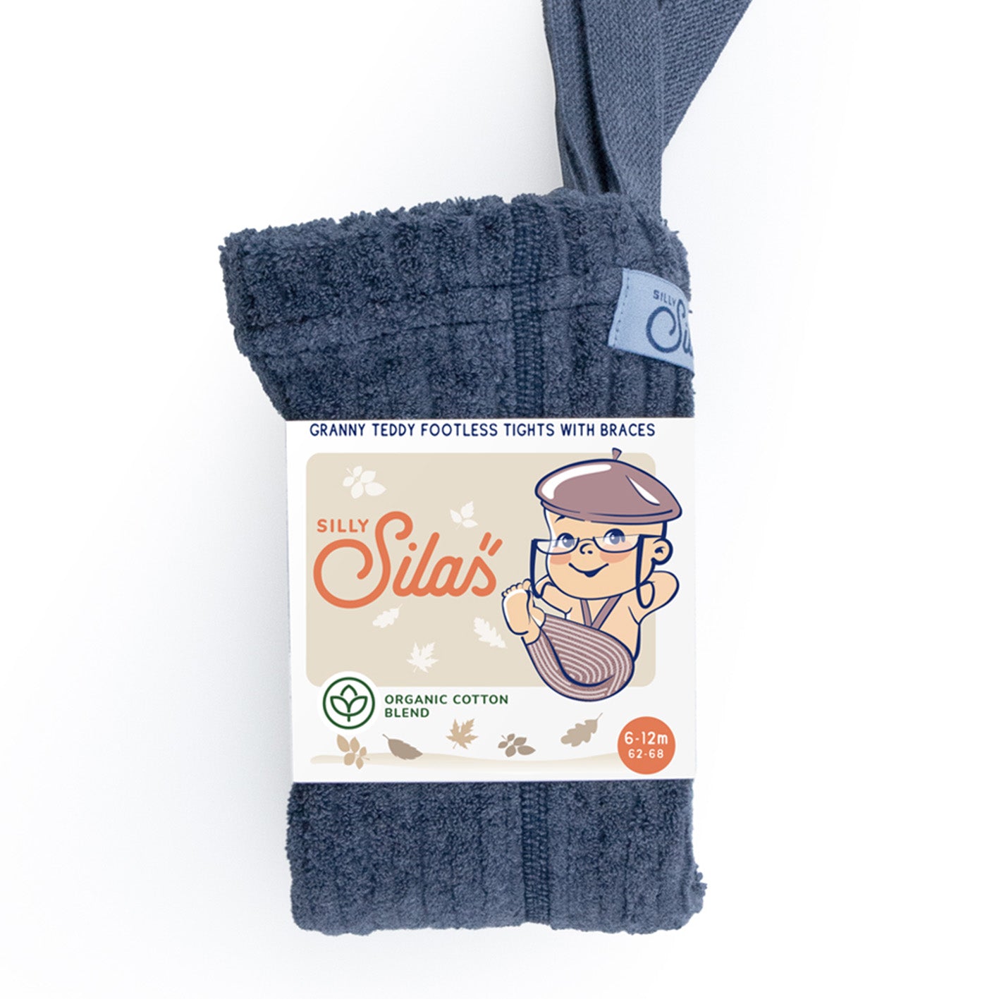 Silly Silas - Granny Teddy Footless 復古泰迪吊帶褲 <Steel Blue>
