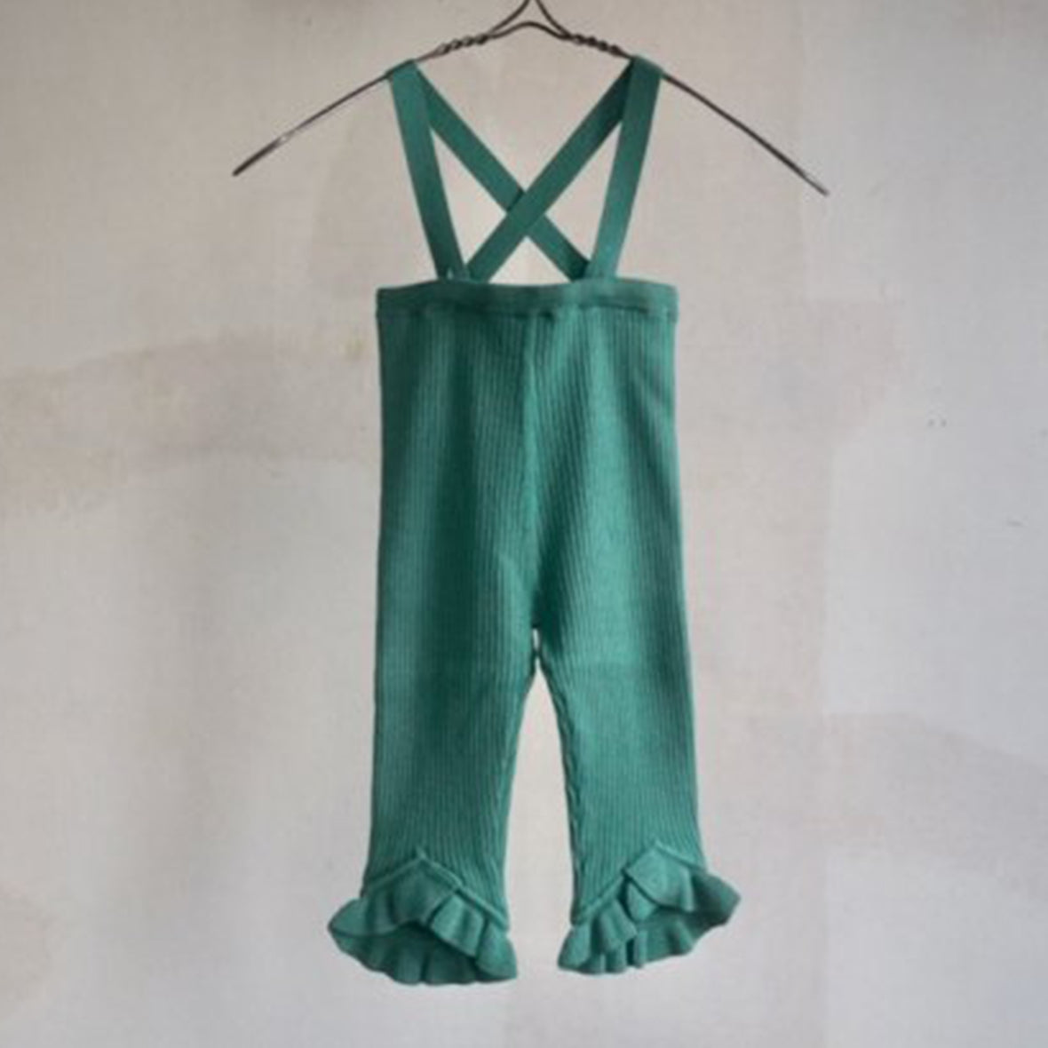 süß - Frilled Knit Unitard<GREEN>