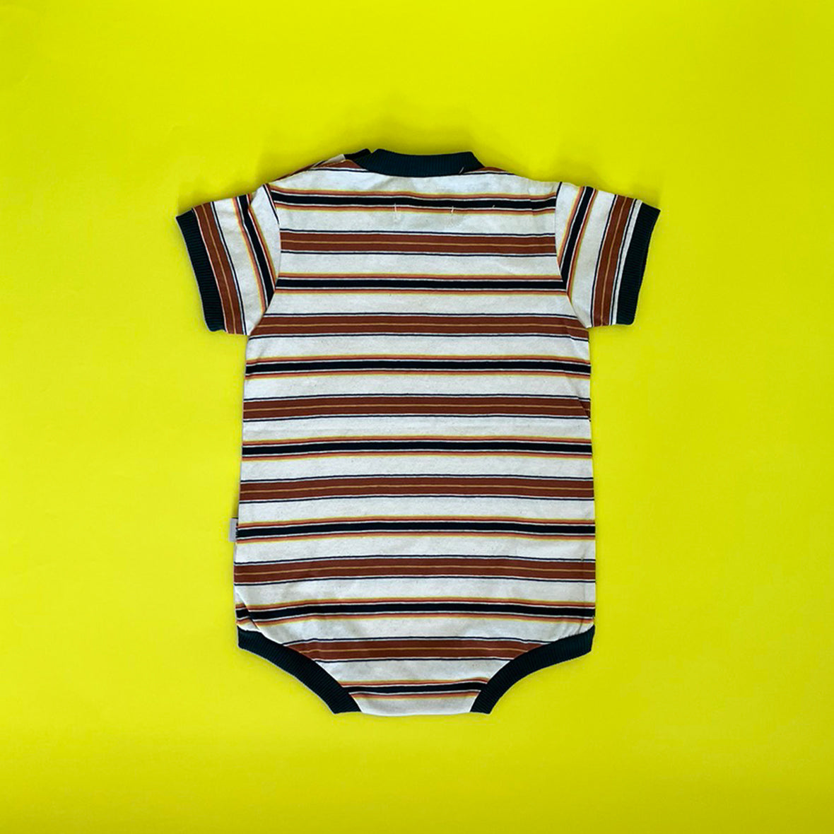 【30%OFF】&pal - multi summer border nosleeve rompus<brown>