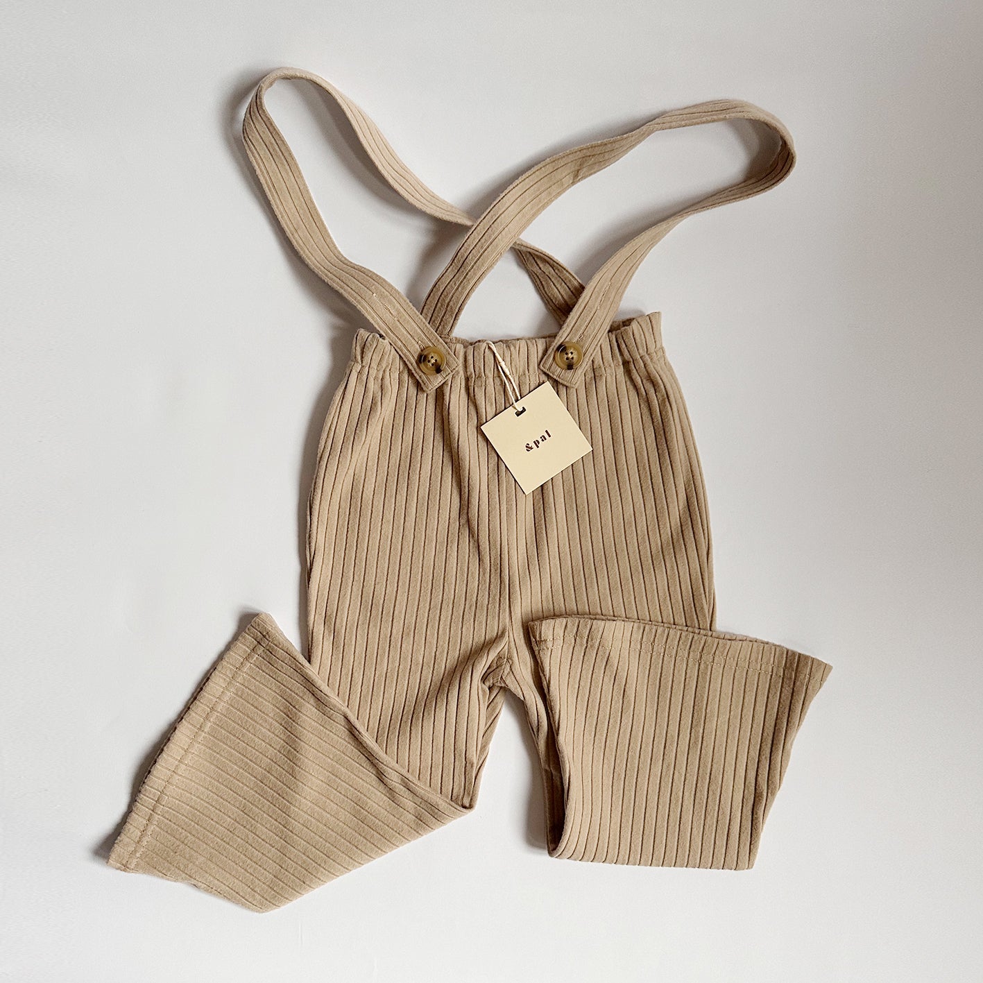 【30%OFF】&pal - Lib flare salopette<beige>