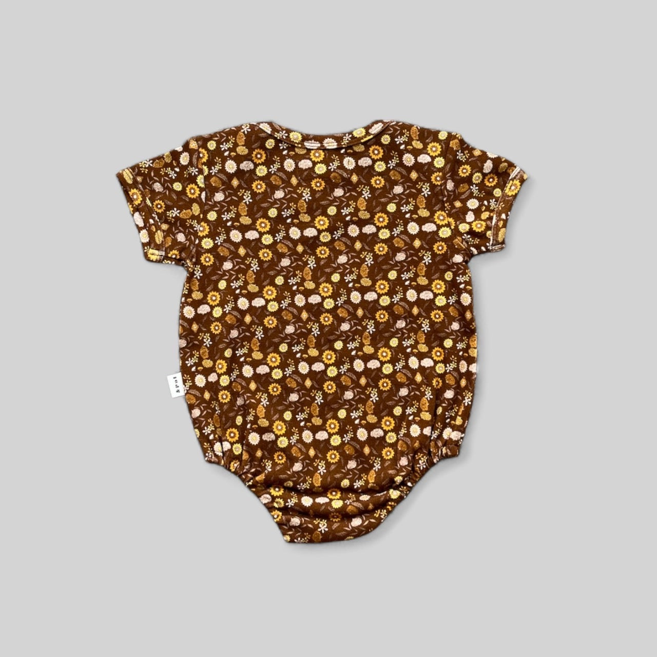 &pal - floral pattern rompers<brown>
