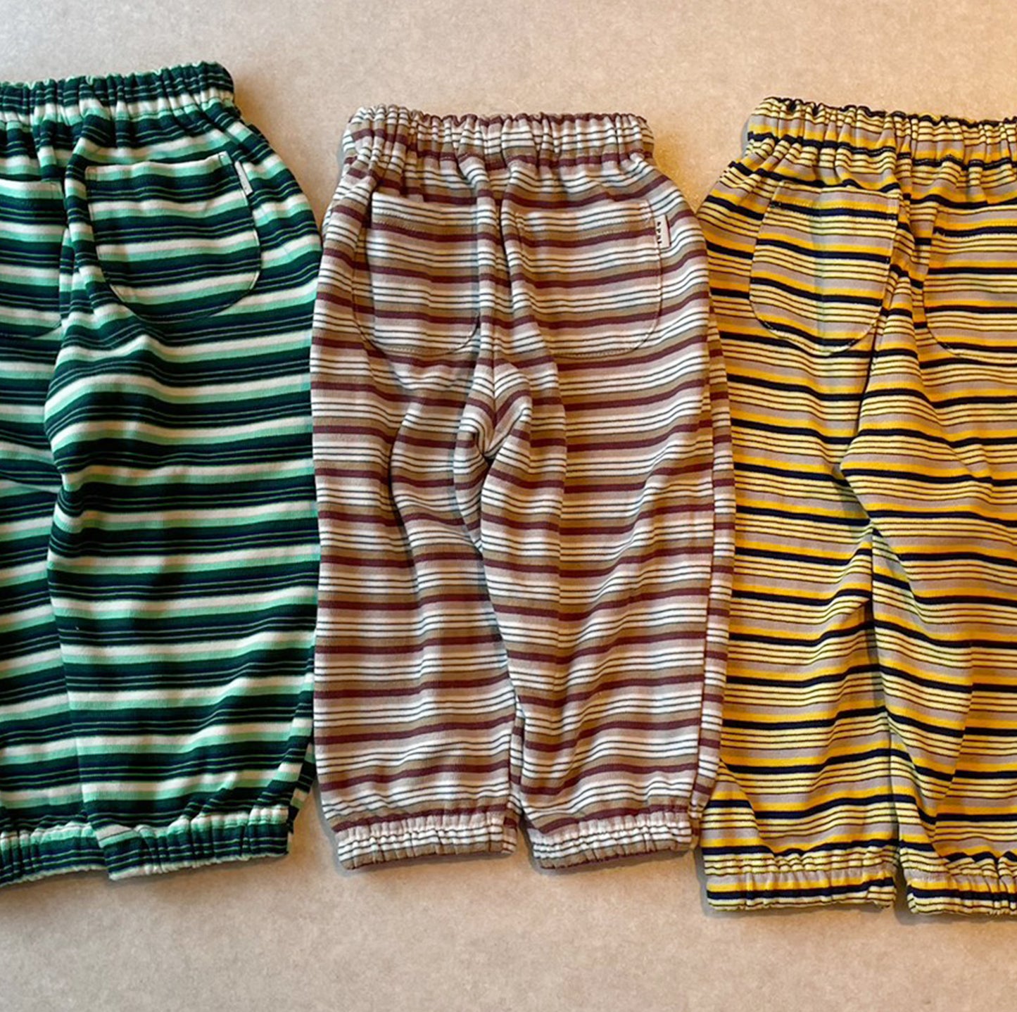 &pal - Multi border sweat pants<beige>
