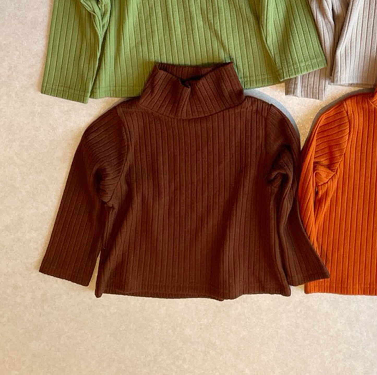 【30%OFF】&pal - Lib turtle tops<brown>