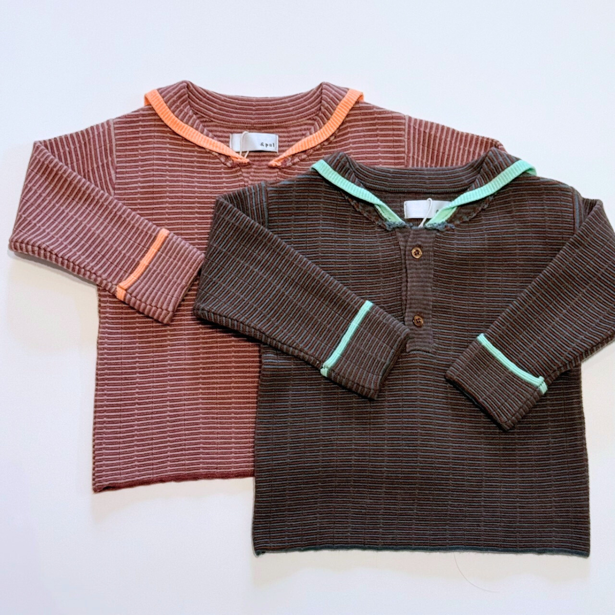 &pal - SAILOR KNIT PULLOVER<orange>
