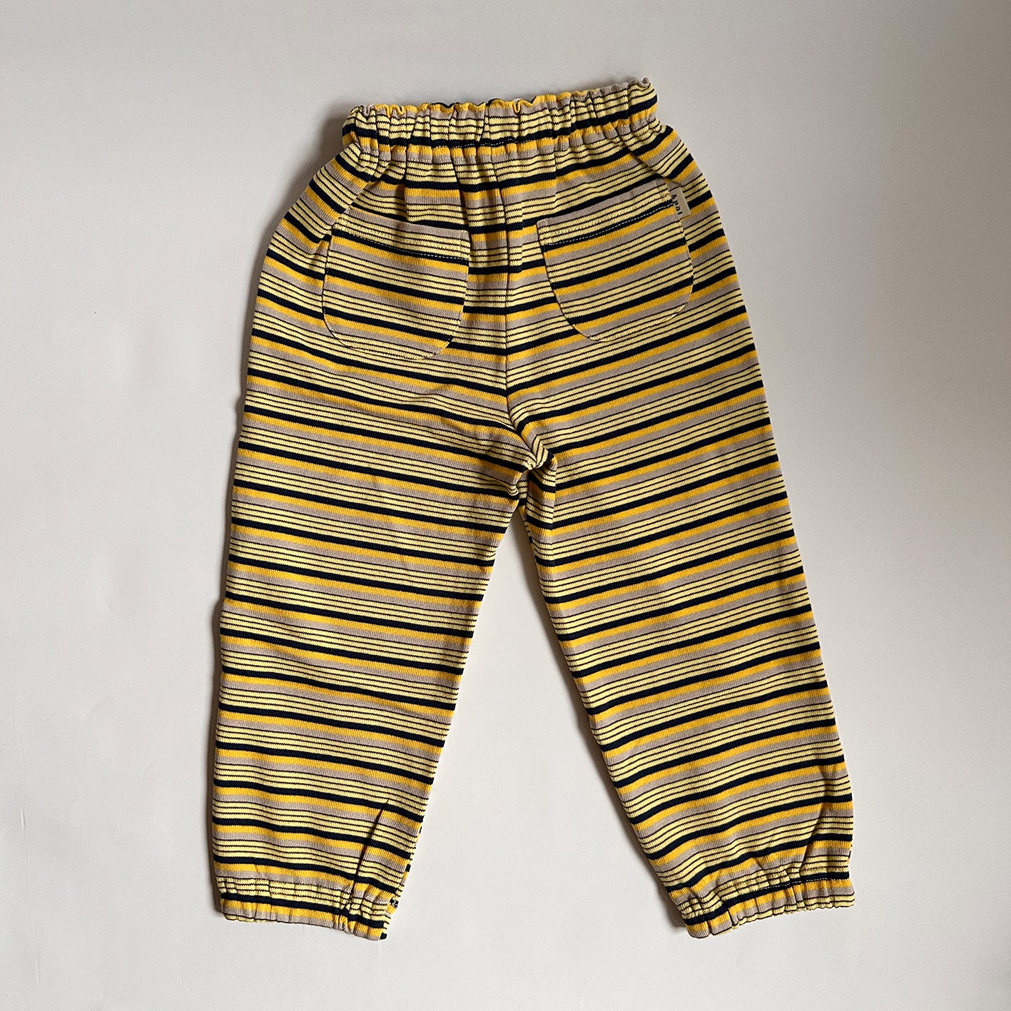 【30%OFF】&pal - Multi border sweat pants<yellow>