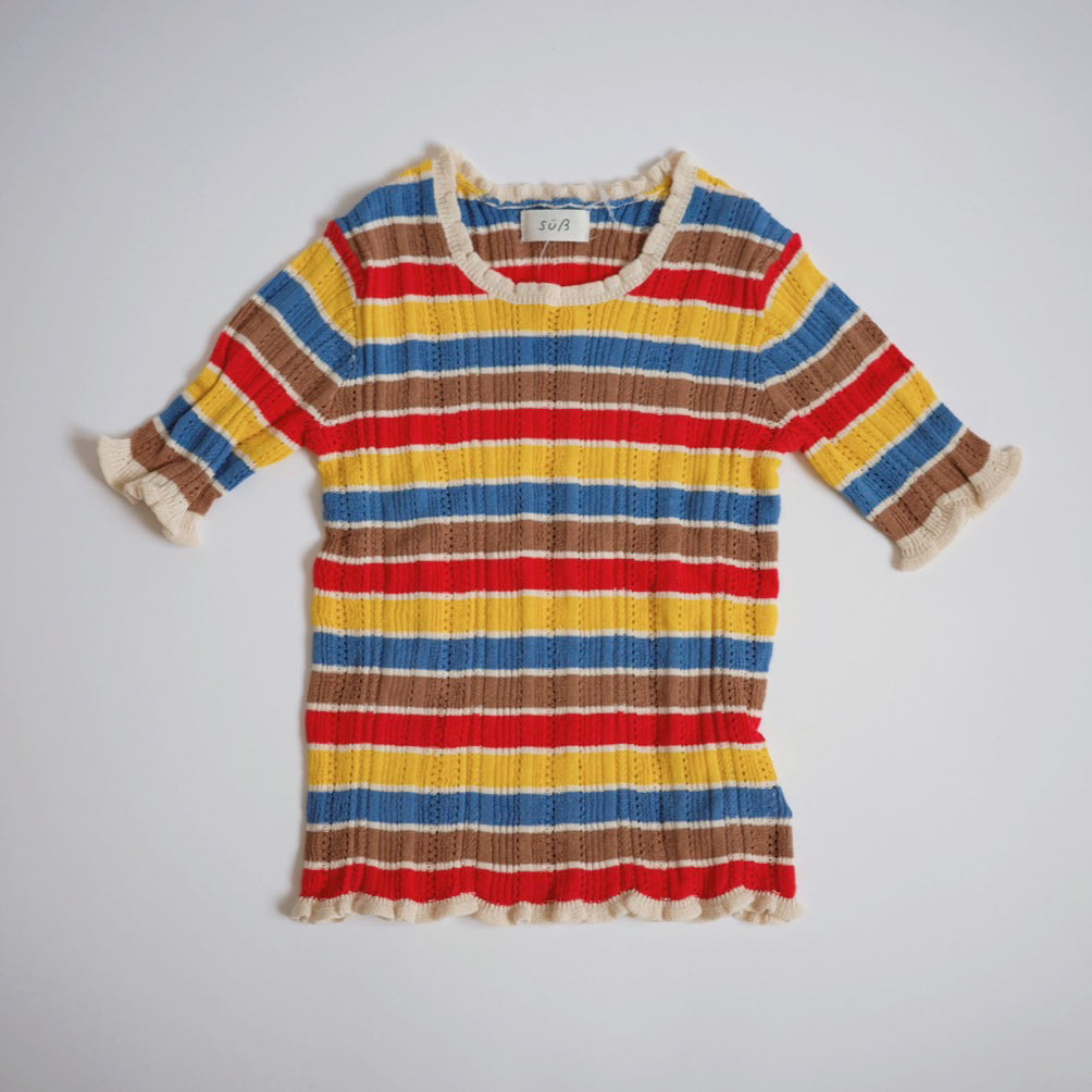 süß - Multis Border Knit Tops
