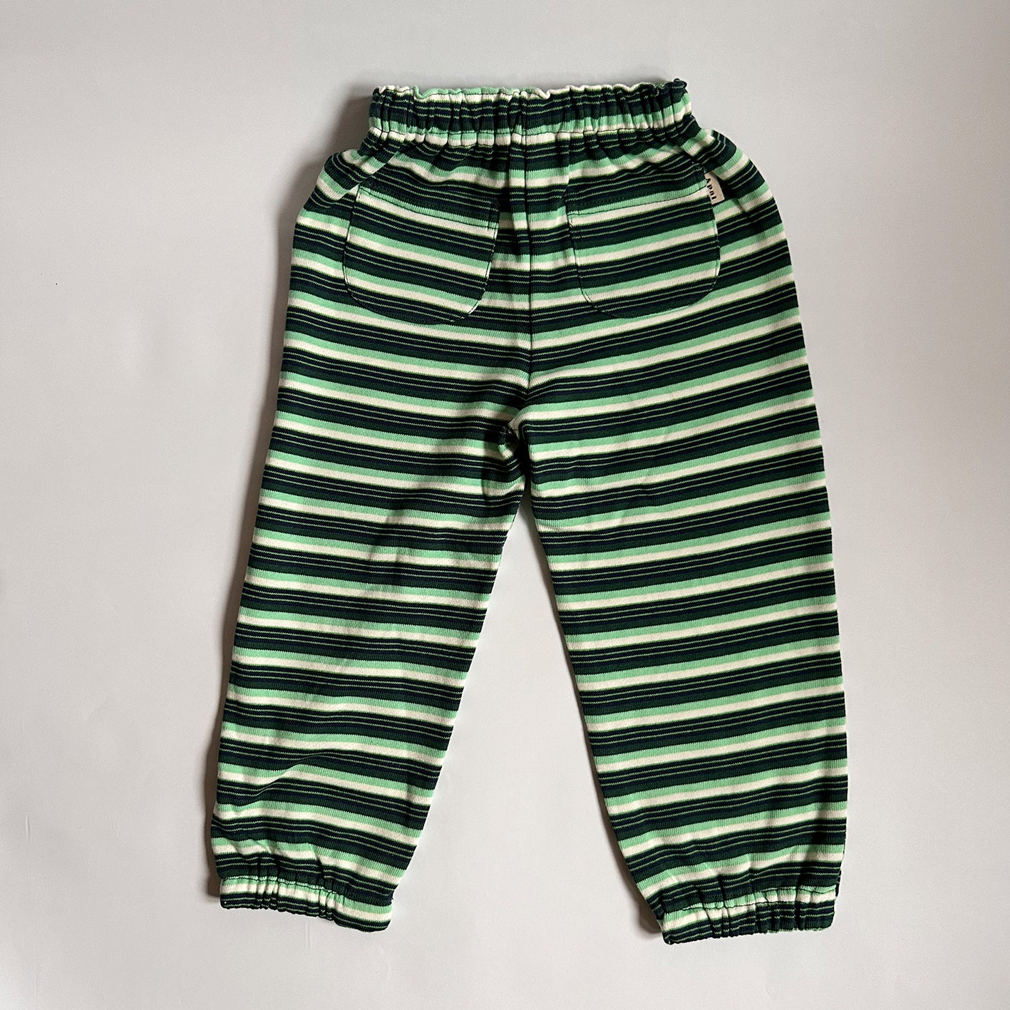 【30%OFF】&pal - Multi border sweat pants<green>