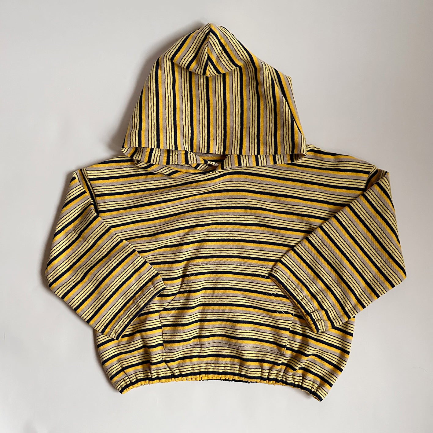 【30%OFF】&pal - Multi border sweat hoodie<yellow>