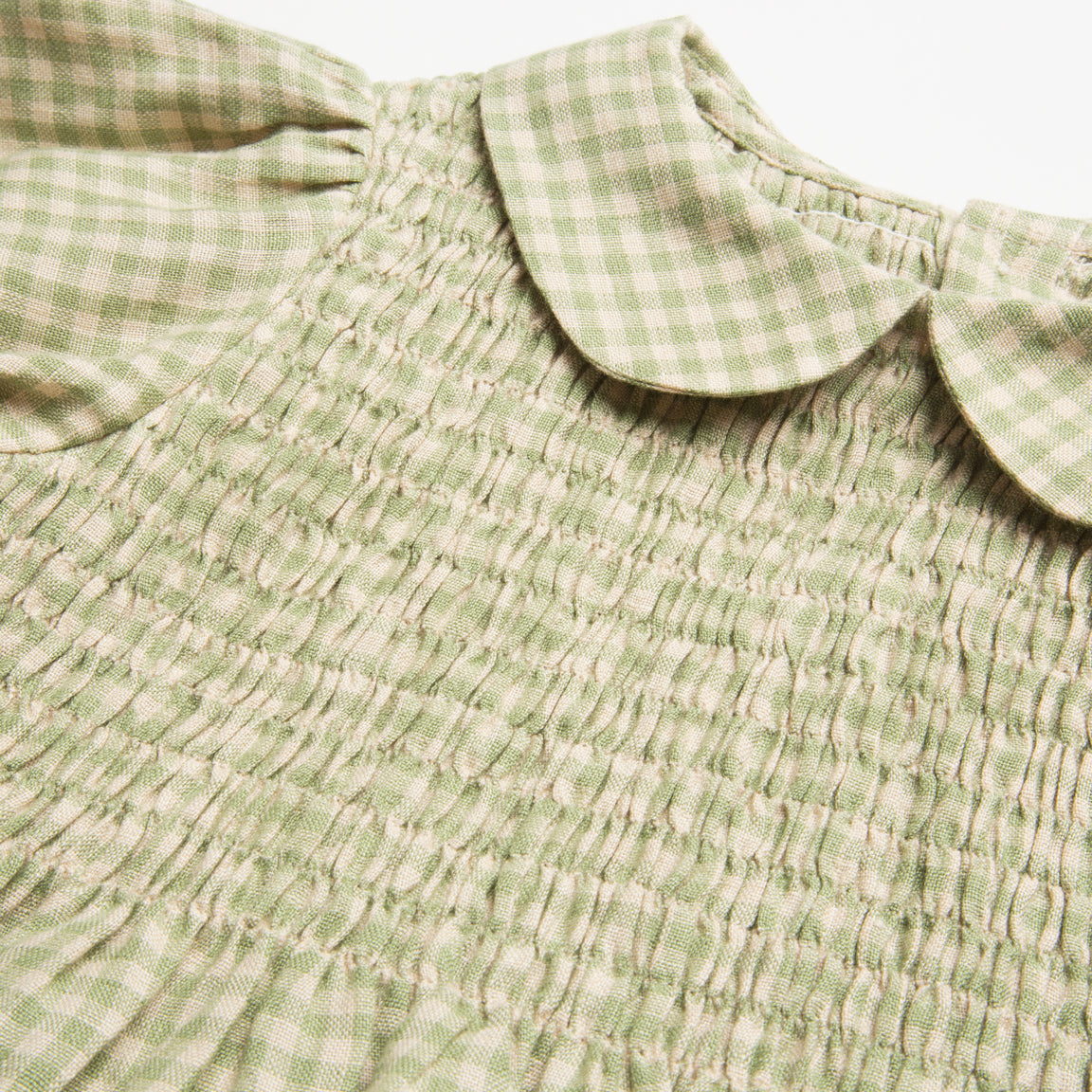 【30%OFF】Nellie Quats - Draughts Dress <Pistachio Mini Check Linen>