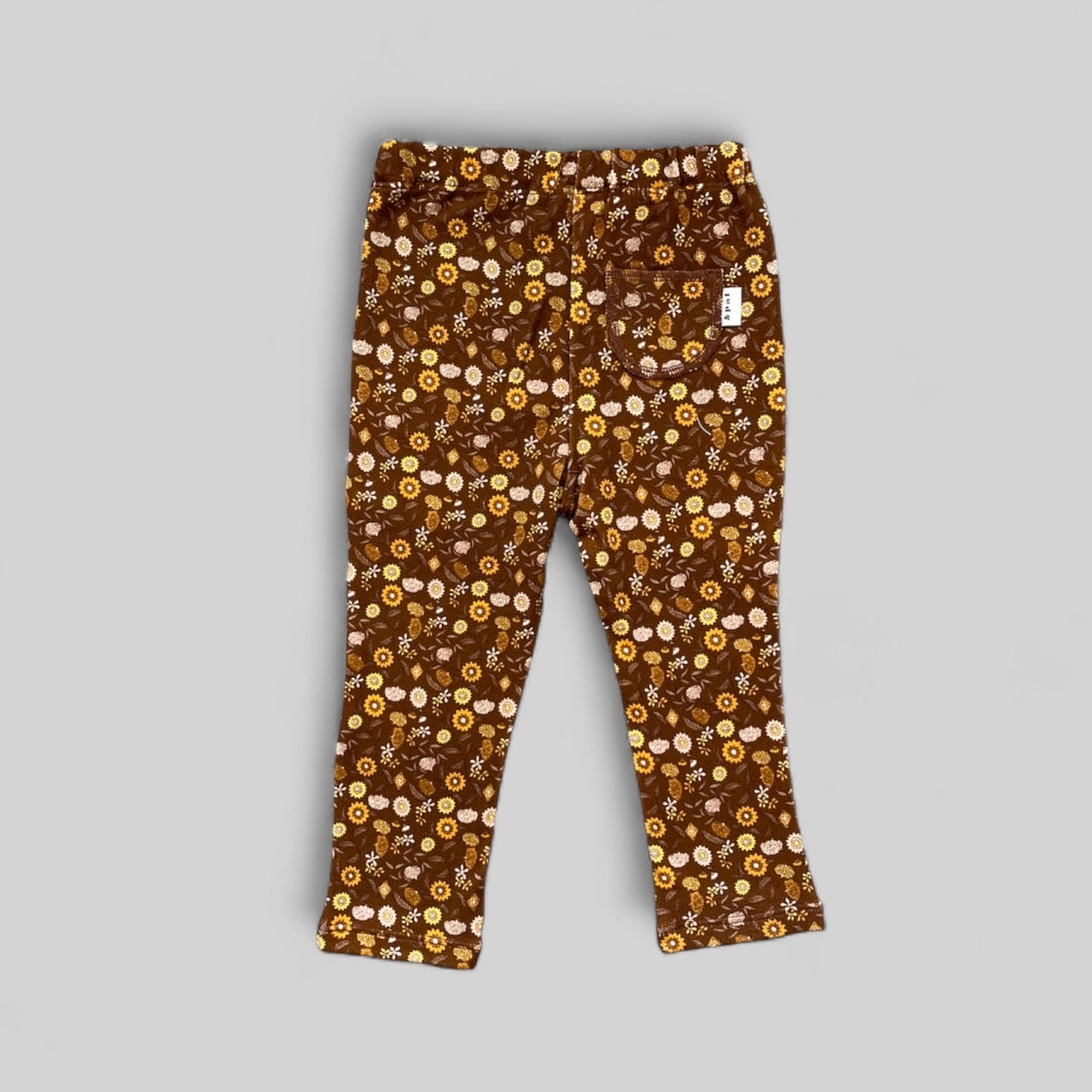 【30%OFF】【預購】&pal - floral pattern leggings<brown>