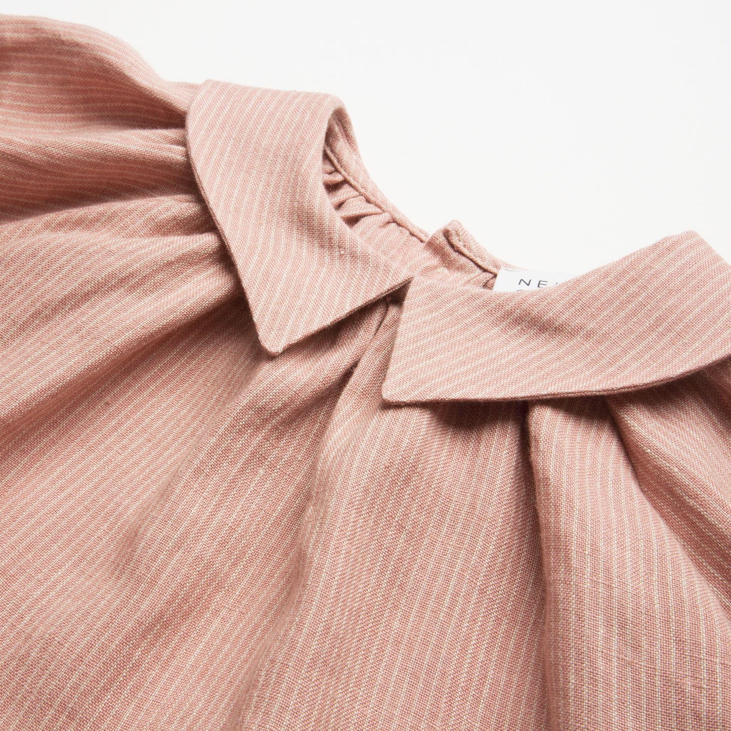 【50%OFF】Nellie Quats - Mother May I Dress <Dusty Rose Stripe Linen>