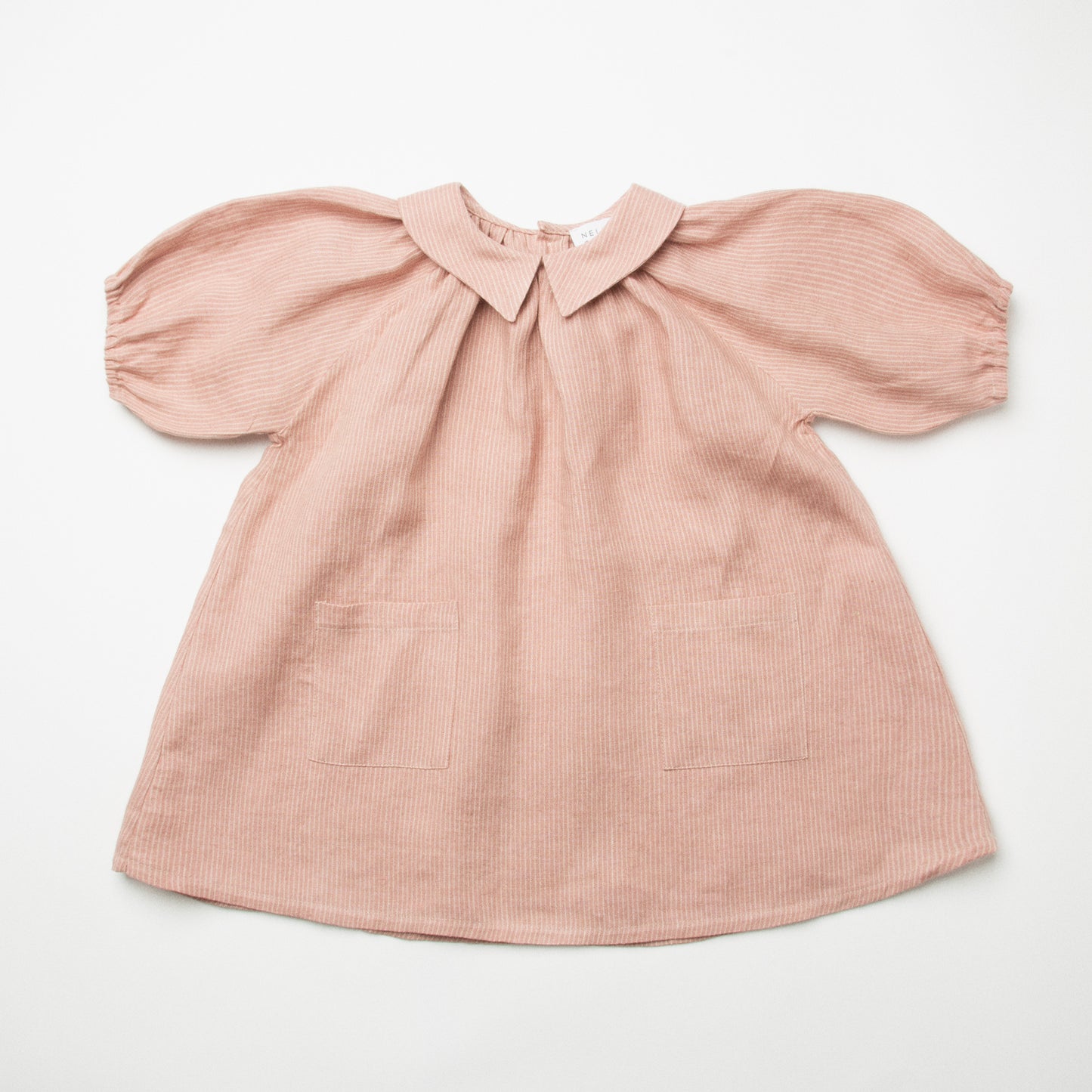 【50%OFF】Nellie Quats - Mother May I Dress <Dusty Rose Stripe Linen>