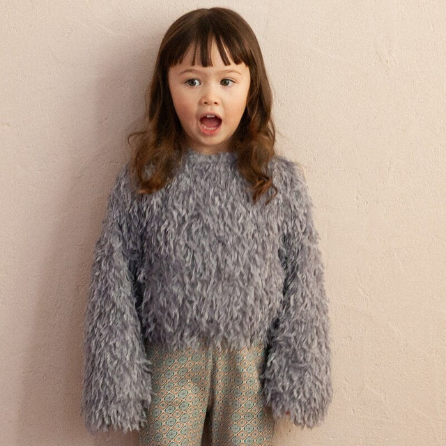 &pal - fluffy feather cardigan 2WAY<blue>
