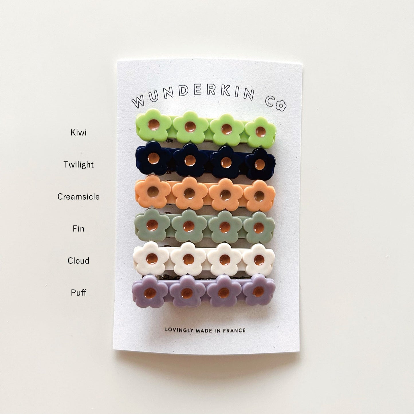Wunderkin Co. - Flower Clip<Creamsicle>