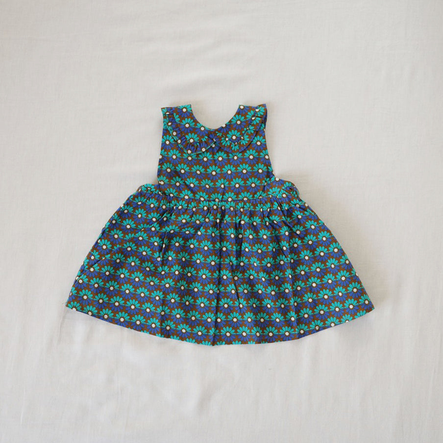 【30%OFF】&pal - flower print nosleeve shirt<brown>