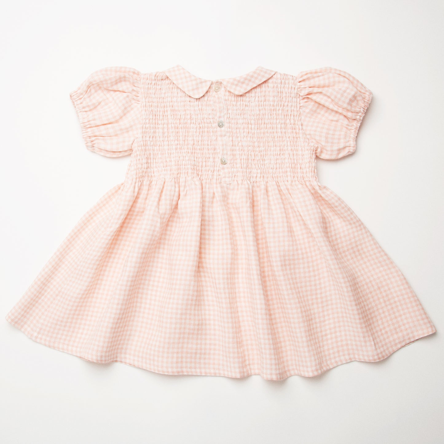 【40%OFF】Nellie Quats - Draughts Dress <Powder Pink Check Linen>
