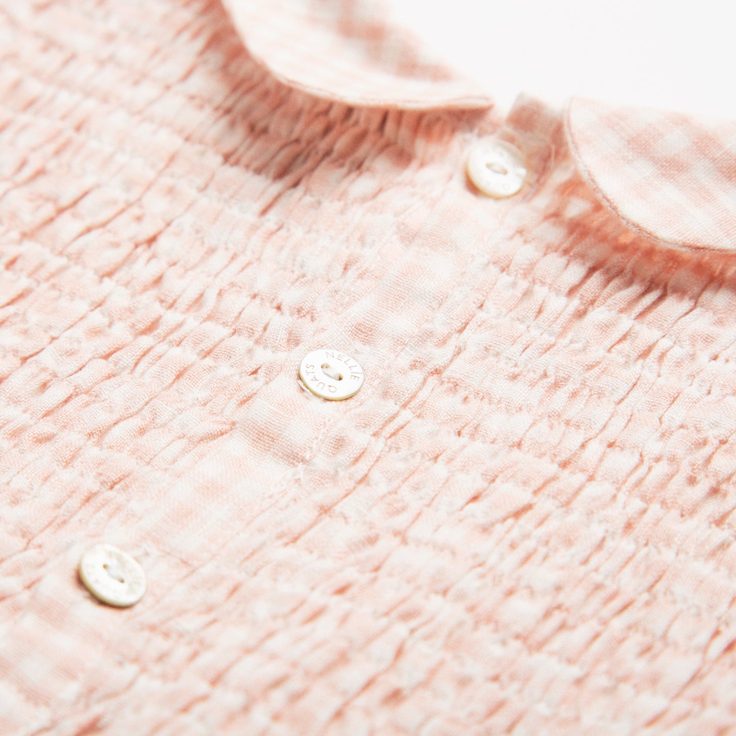 【40%OFF】Nellie Quats - Draughts Dress <Powder Pink Check Linen>