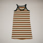 【30%OFF】&pal - multi border one-piece＜brown＞