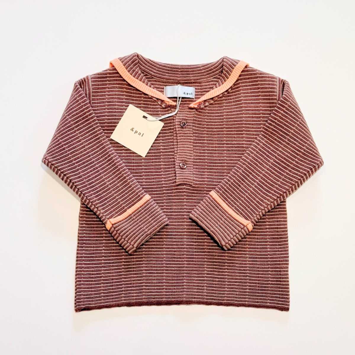 &pal - SAILOR KNIT PULLOVER＜orange＞