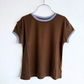 【預購】&pal - sheer ringer T＜brown＞