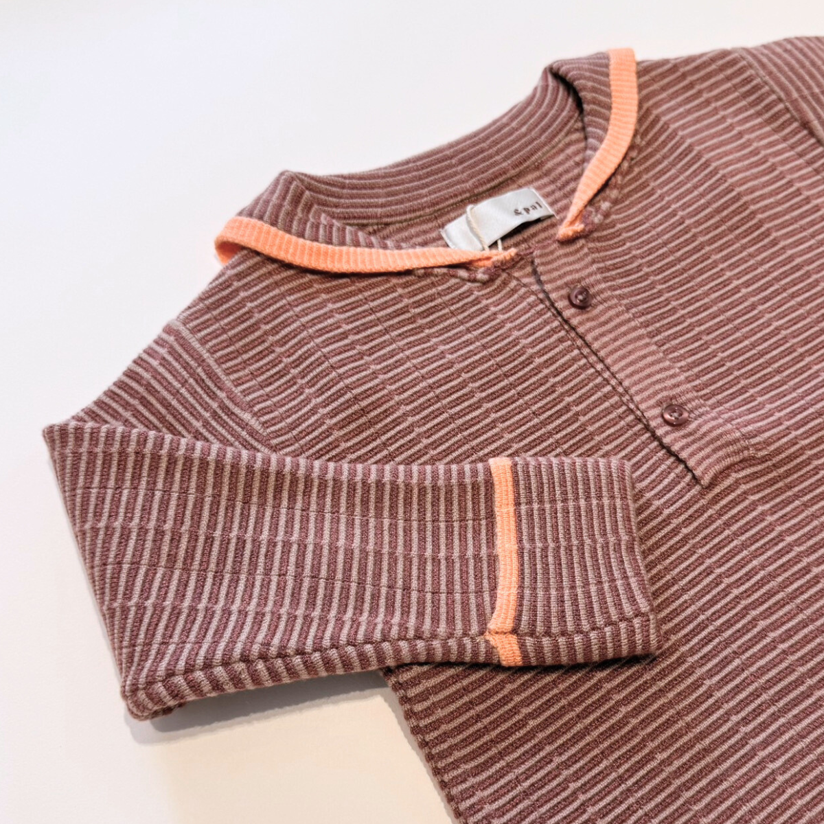 &pal - SAILOR KNIT PULLOVER＜orange＞