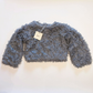 &pal - fluffy feather cardigan 2WAY＜blue＞