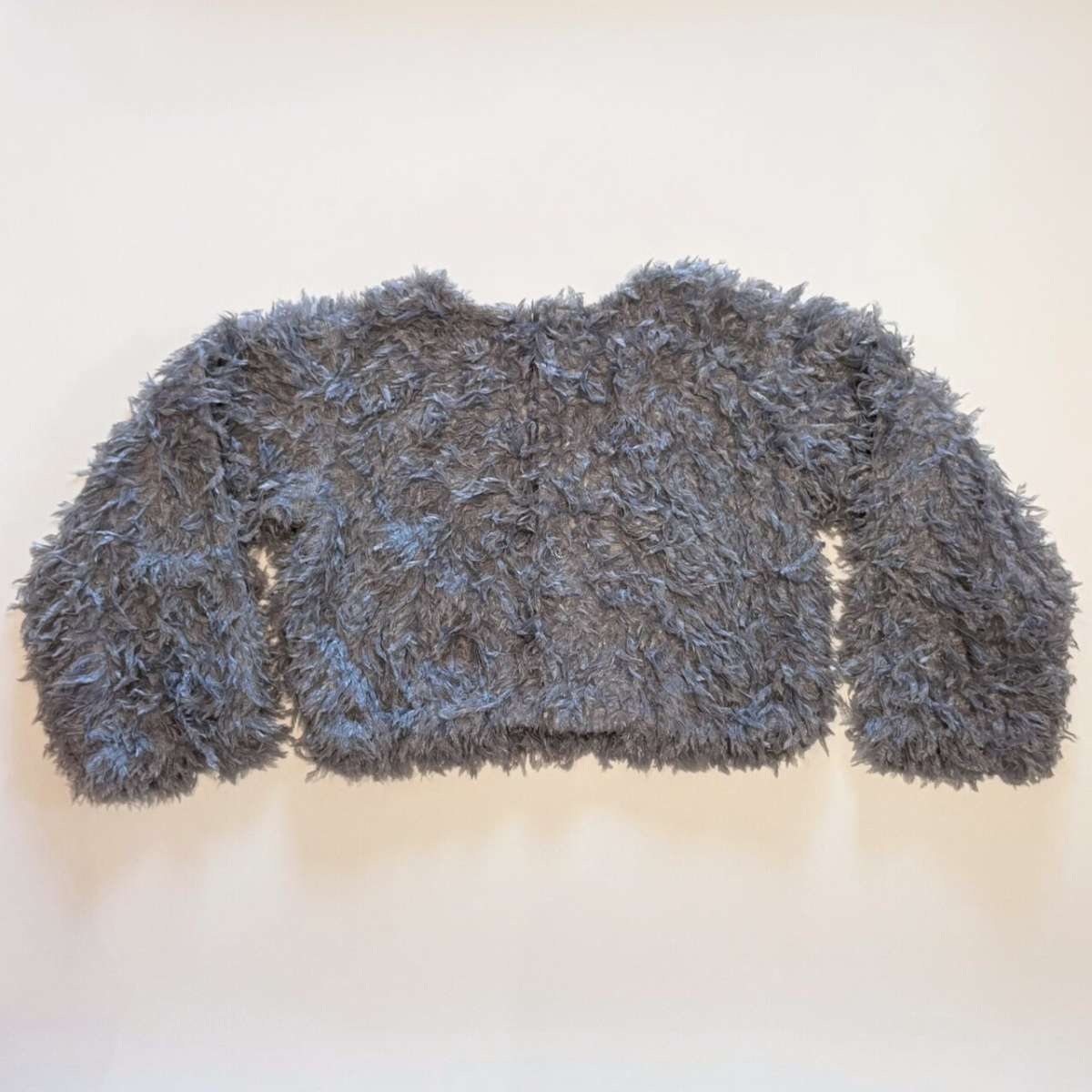 &pal - fluffy feather cardigan 2WAY＜blue＞