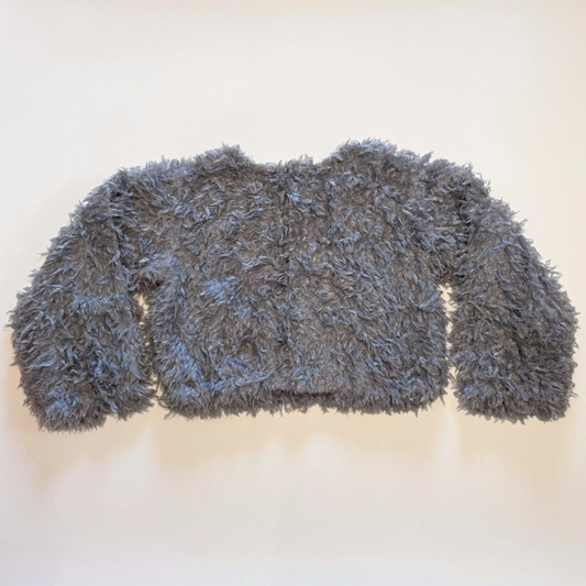 &pal - fluffy feather cardigan 2WAY＜blue＞