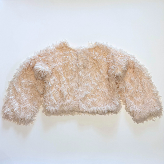 &pal - fluffy feather cardigan 2WAY＜ivory＞