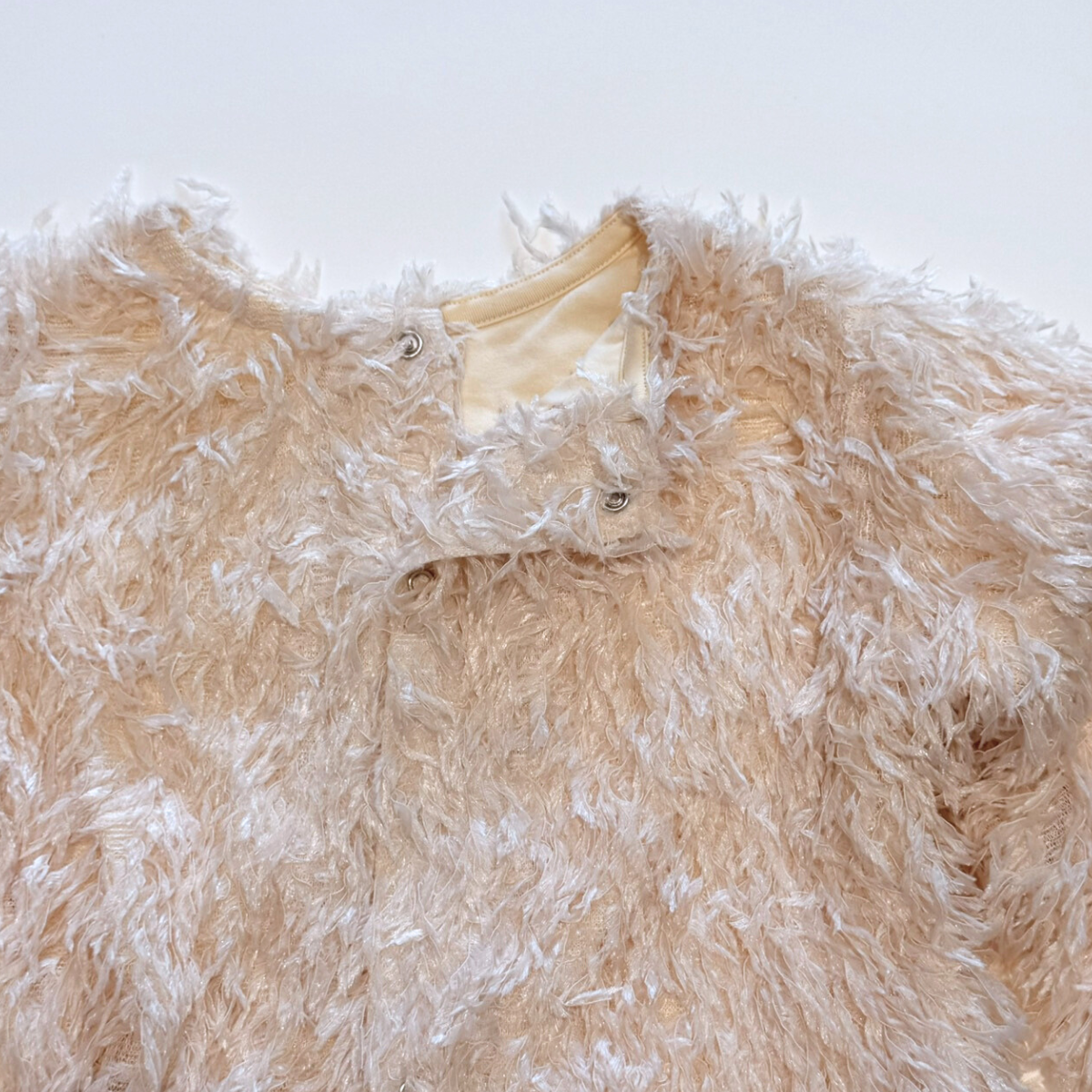 &pal - fluffy feather cardigan 2WAY＜ivory＞