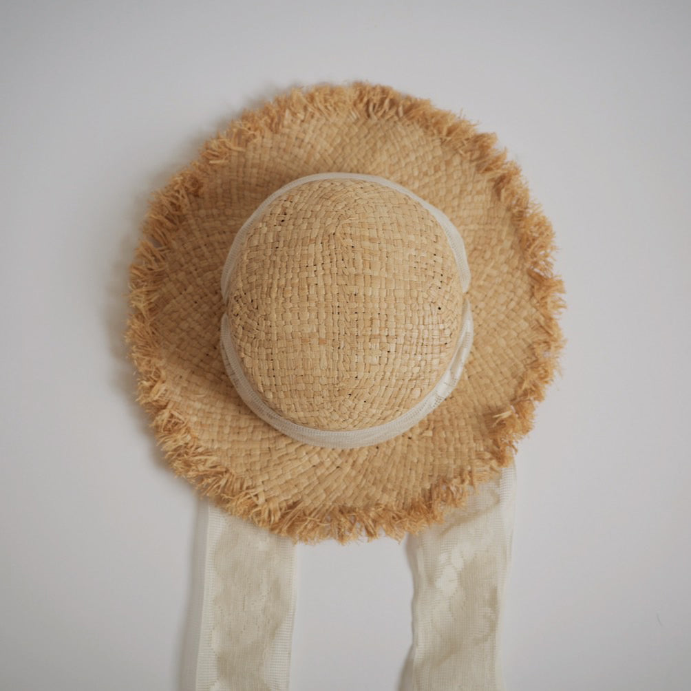 süß - Straw Hat with Italian Lace