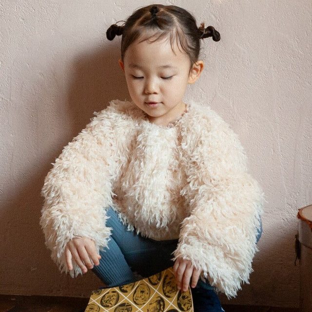 &pal - fluffy feather cardigan 2WAY＜ivory＞