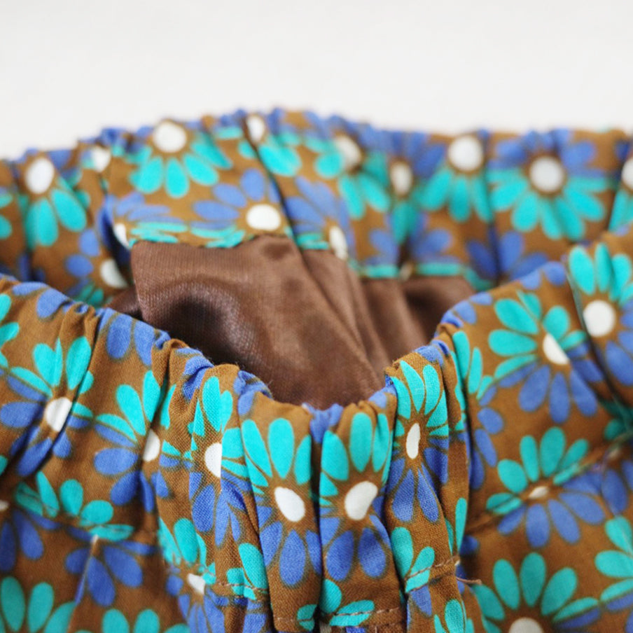 【30%OFF】&pal - flower print pants＜brown＞